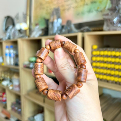 Vòng nu huyết Long 12li kiểu trúc - đậm dầu - vòng nhiều nu - thơm vĩnh viễn phong thuỷ may mắn