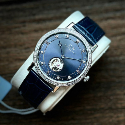 Đồng Hồ Nam I&W Carnival 636G Chính Hãng Full Box Chống Nước Kính Chống Xước Dây Da Cao Cấp BH 60T (Máy Cơ Tự Động)