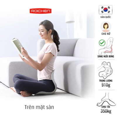[Mình Ngọc_Chi phí thấp nhất _Ghế Roichen] Ghế  chỉnh dáng ngồi đúng Roichen Hàn Quốc, Ghế dành cho Nữ Màu Tím nhạt