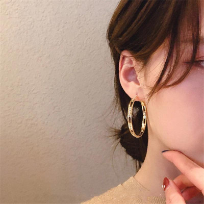 Earrings đeo tai nữ dáng tròn to sành điệu
