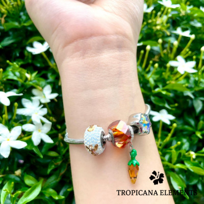 Vòng Tay Tropicana Phối Charm Swarovski Pha Lê Ngôi Sao Thiên Thần