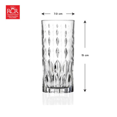 Ly Thuỷ Tinh Pha Lê Ý RCR - Marilyn HB Tumblers 350ml
