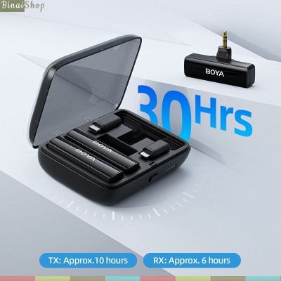 BOYALINK 2 / BOYALINK 2 A1 - Micro Cài Áo Không Dây 2.4GHz Cho IOS, Android, Máy Ảnh, Phạm Vi Thu 300m - Hàng chính hãng