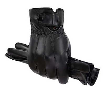 Găng tay nam mùa đông lót nỉ lông ấm áp lòng bàn tay chống trượt, cảm ứng điện thoại GTN2