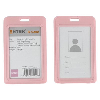 Bảng tên Enter BT070 54x86mm 2 mặt đứng (10/200)
