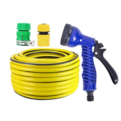 Bộ dây vòi xịt tưới cây, rửa xe 20M (cút nhựa nối nhựa xanh) 206843
