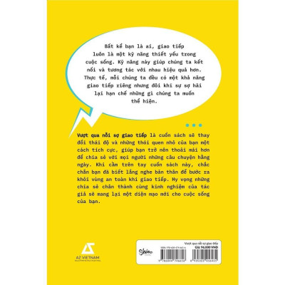Sách - Vượt Qua Nỗi Sợ Giao Tiếp - AZ Việt Nam