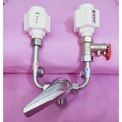 Bộ 2 cái Van chống giật bình nóng lạnh. Thiết bị chống rò rỉ điện an toàn cho máy nóng lạnh loại tốt zen đồng