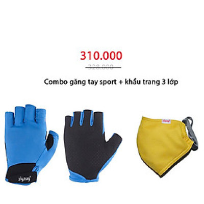 COMBO GĂNG TAY THỂ THAO + KHẨU TRANG 3 LỚP