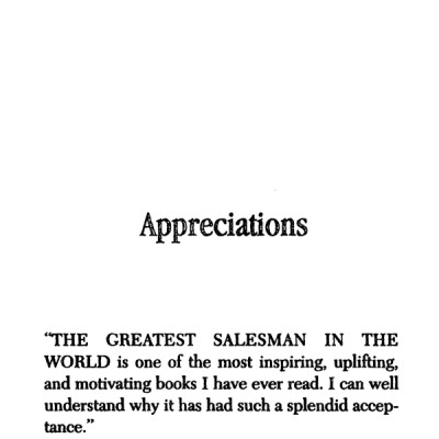 The Greatest Salesman in the World