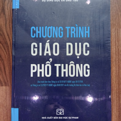 Sách - Chương Trình Giáo Dục Phổ Thông-Bộ Giáo Dục và Đào Tạo