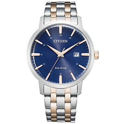 Đồng Hồ Nam Citizen Dây Thép Không Gỉ BM7466-81L - Mặt Xanh