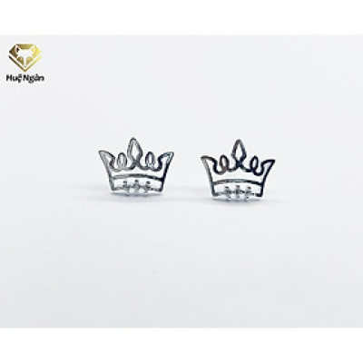 Bông tai bạc Ý 925 Huệ Ngân - Vương miện xinh RYE140846