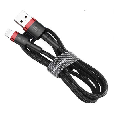 Cáp sạc Baseus Cafule Series nhanh và truyền dữ liệu tốc độ cao Usb to IP 2.4A CALKLF- Hàng chính hãng