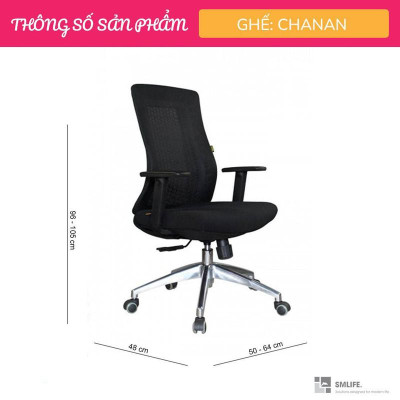 Ghế trưởng phòng lưng lưới SMLIFE Chanan