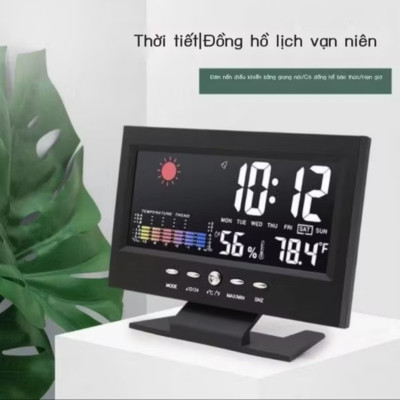ĐỒNG HỒ LED ĐỂ BÀN TRANG TRÍ XEM GIỜ BÁO NHIỆT ĐỘ THỜI TIẾT NGÀY THÁNG NĂM THỨ HÀNG CHUẨN 