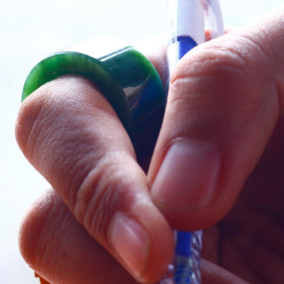 Nhẫn càng long ngọc bích mệnh hỏa, mộc - Ngọc Quý Gemstones