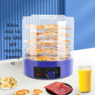 Máy sấy thực phẩm gia đình sấy khô siêu nhanh sấy khô hoa quả thịt cá tôm mực cực tiện