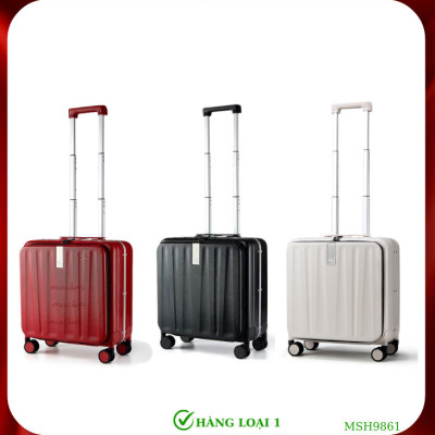 Vali cao cấp Macsim Hanke MSH9861 size 18 inch hàng loại 1 màu trắng