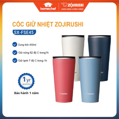 Cốc giữ nhiệt nóng-lạnh Zojirushi 450ml SX-FSE45, sản xuất tại Thái Lan, bảo hành giữ nhiệt 1 năm