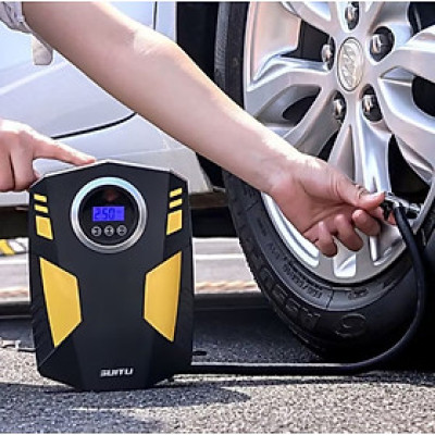 MÁY BƠM LỐP BƠM HƠI ĐIỆN TỬ CAO CẤP CHO XE MÁY ÔTÔ XE ĐIỆN HÀNG CHUẨN 