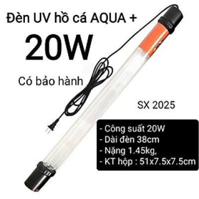 Đèn UV 100W AQUA SUV+ Diệt Khuẩn, Rêu Tảo Hồ Cá Koi , Xử Lý Nước Thải, Nước Sinh Hoạt Trong 7 Ngày