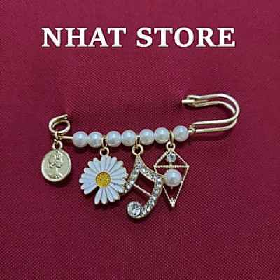 Ghim cài áo, trâm cài vest nam nữ, cài áo đính đá thanh lịch