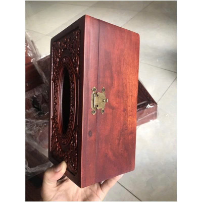 Hộp giấy ăn gỗ mỹ nghệ gỗ hương