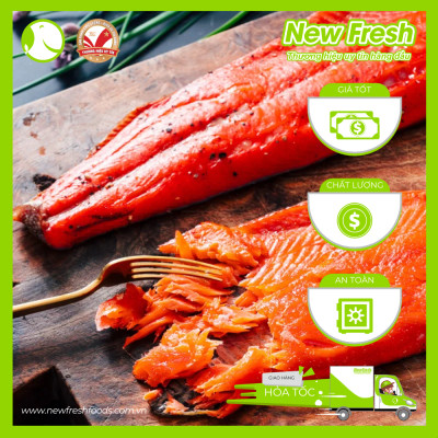 [GIAO NHANH HCM] Cá Hồi Chile Xông Khói - Khay 250Gr