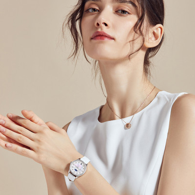 Đồng hồ nữ chính hãng I&W CARNIVAL IW582G-1 Kính sapphire ,chống xước ,Chống nước 30m ,Bảo hành 24 tháng,Máy cơ (Automatic),dây da cao cấp, thiết kế đơn giản dễ đeo