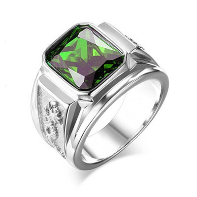 Nhẫn titan nam - Nhẫn nam titan đẹp inox thép không gỉ kiểu cham rồng trangsucpt đá đỏ PTNNA249