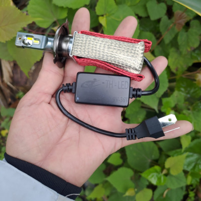 Đèn pha LED T4s 3 màu chíp led taiwan Cao cấp lắp zin sài được cả điện máy hàng loại 1 bảo hành 12 tháng