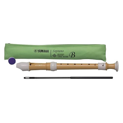 Sáo Recorder Soprano YAMAHA YRS-402B hệ thống ngón bấm Baroque, được làm từ nhựa thực vật an toàn,sản phẩm chính hãng