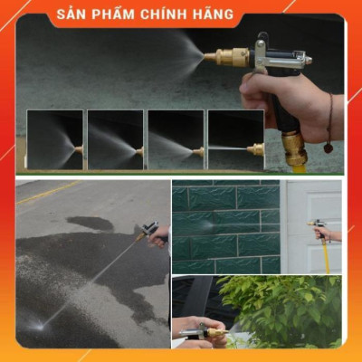 (HÀNG HOT SIÊU CHÂT) Bộ dây và vòi xịt tăng áp lực nươc 300% loại 10m (cút đồng) 206712