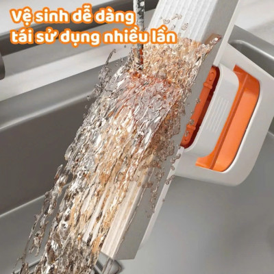 Cây Lau Đa Năng Tự Vắt Thông Minh Mini – Chổi Lau Bàn Bếp, Lau Nhà Tắm, Lau Kính, Lau Xe Hơi Tiện Dụng- HÀNG CHÍNH HÃNG MINIIN