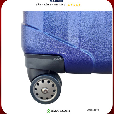 Vali cao cấp Macsim Smooire MSSM723 cỡ 24 inch màu matt blue - Hàng loại 1