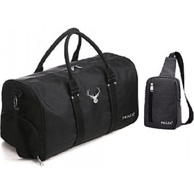 Combo Túi Xách Du Lịch Cao Cấp & Túi Đeo Messenger PRAZA - TX078DC095 (Combo Đen)