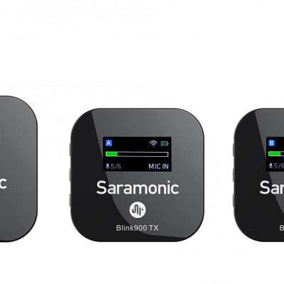 Micro Thu  Âm Cài Áo Saramonic Blink900 B2 Cho Điện Thoại & Máy Ảnh – Livestream/ Quay video/ Podcast -Hàng Chính Hãng 