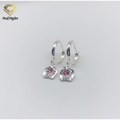 Bông tai bạc Ý 925 Huệ Ngân - APPLE RYE141138