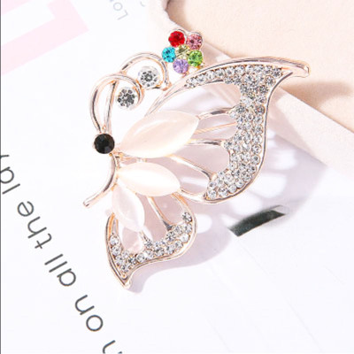 Cài áo nữ thời trang phong cách Hàn Quốc siêu đệp hình HỒ ĐIỆP đính hạt giả đá sang trọng