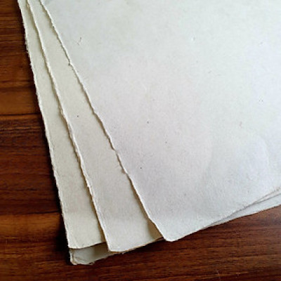 Giấy dó nguyên chất bóc 3 khổ 43x63cm - Giấy dó thủ công truyền thống Việt Nam - handmade mulberry paper