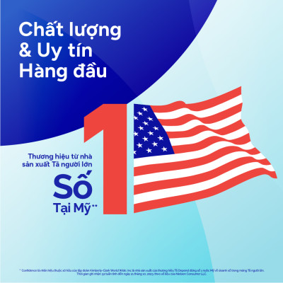 Tã quần người lớn Confidence Slim&Fit mỏng nhẹ vừa vặn size M gói 16 miếng