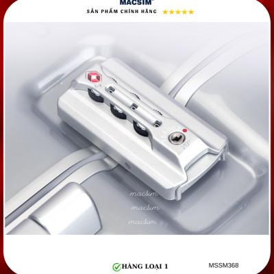 Vali cao cấp Macsim Smooire MSSM368cỡ 20 inch màu bạc - Hàng loại 1