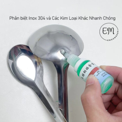 Dung Dịch Kiểm Tra So Sánh Inox Không Gỉ 304 và Các Loại Inox Thường