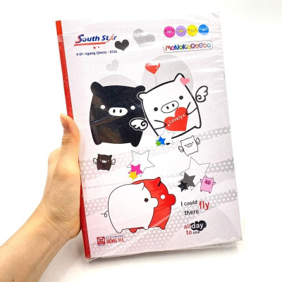 Vở South Star Monokuroo Boo - 4 Ly Ngang 120 Trang ĐL 58g/m2 - Hồng Hà 0736 (Mẫu Màu Giao Ngẫu Nhiên)