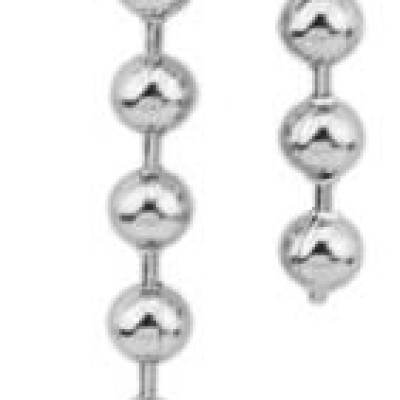 Bông tai dây xích hạt thả chuỗi thời trang lỗ đinh