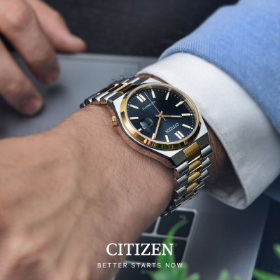 Đồng Hồ Nam Citizen Tsuyosa Dây Thép Không Gỉ Máy Cơ-Automatic NJ0154-80H - Mặt Xám (Sapphire)