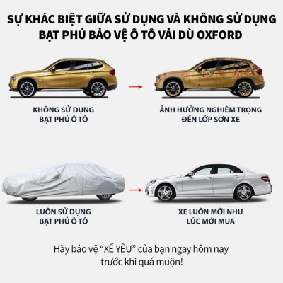 Bạt trùm xe ô tô TOYOTA VELOZ CROSS vải dù oxford cao cấp , áo bạt phủ trùm 