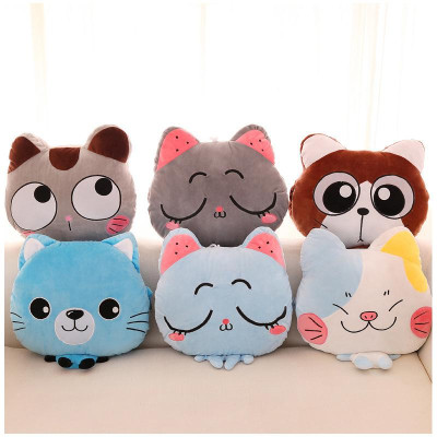 Bộ chăn gối ngủ văn phòng hình  mèo chibi 3 in 1, mẫu ngẫu nhiên-  hàng chính hãng