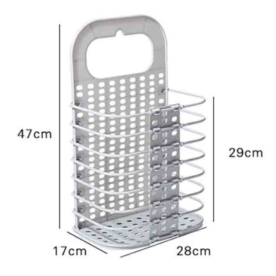 Giỏ đựng đồ gấp gọn thông minh Việt Nhật tặng móc dính trong , giỏ treo tường đựng quần áo đồ dùng nhà tắm (Màu ngẫu nhiên) - HÀNG VIỆT NAM